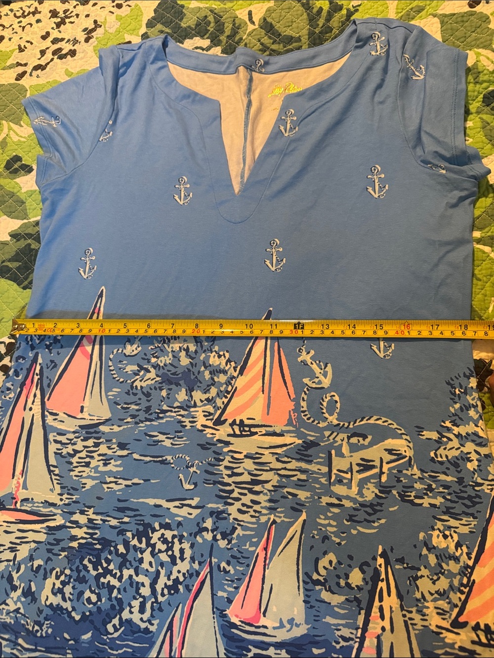 Lilly Pulitzer Light Blue Sailboat Print Dress - Picture 6 of 6